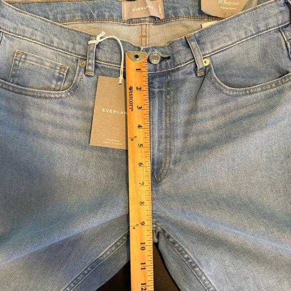 NWT Everlane Mid-Rise Skinny Light Wash Jeans, Size 30R - Picture 6 of 8
